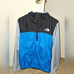 Northface windbreaker small size blue black grey